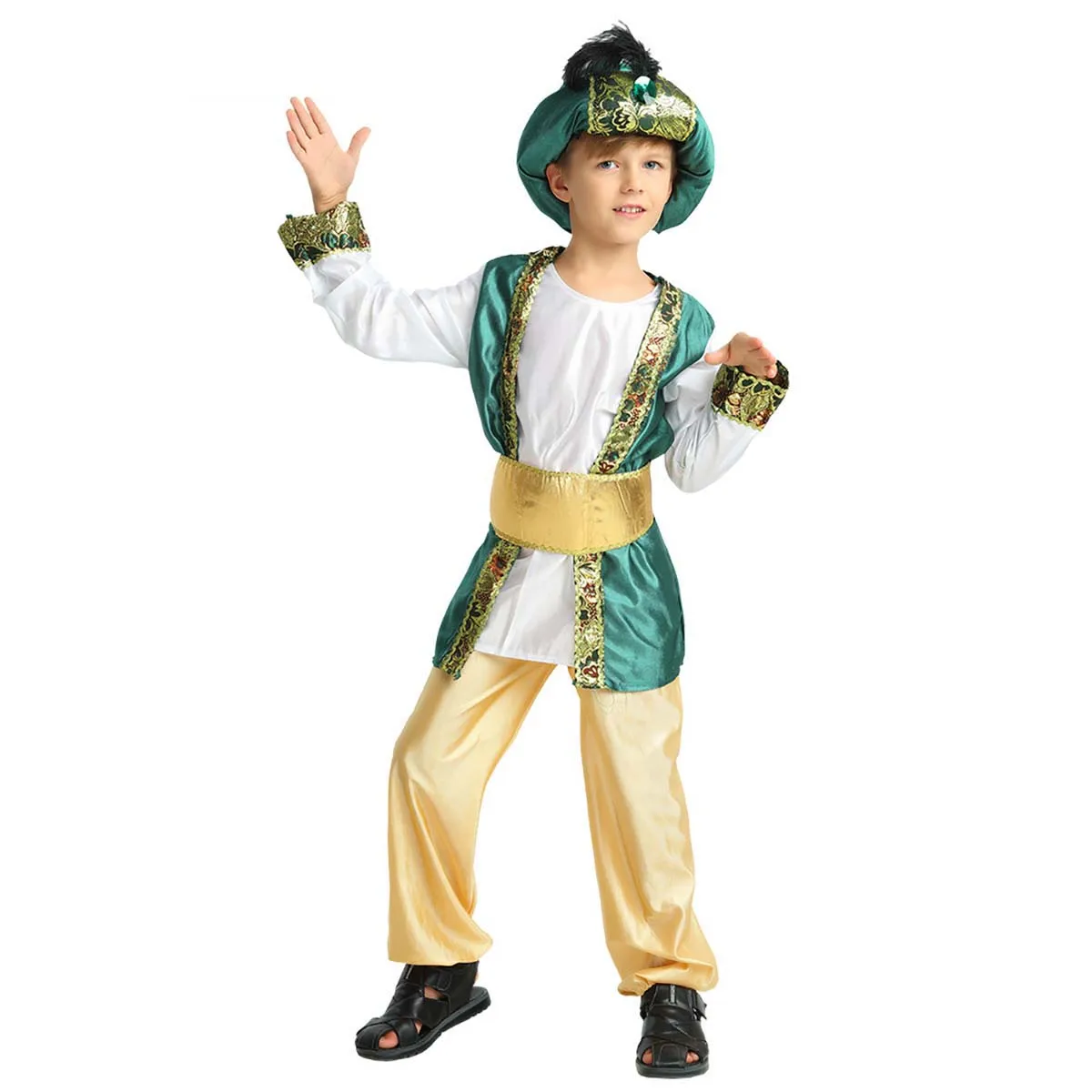 Halloween Party Men Boy Muslim Dubai Chief Costume