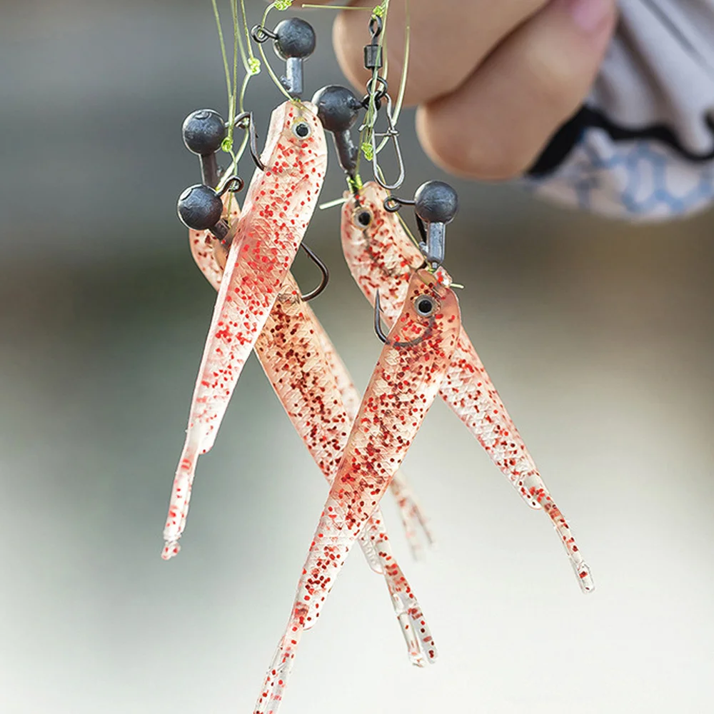

1 Set Fishing Soft Bait Tail Wobbler Simulation Hooks 3D Eyes Head Swivel Lure Jigs Cluster Hook Fish Tackle Tool Accessories