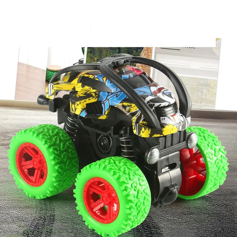 New Children 4WD Stunt Vehicle Dumper Model Kids Boy Inertia Car Toys Gift Sliding Inertia Doodle Off Road Vehicle Funny Toys