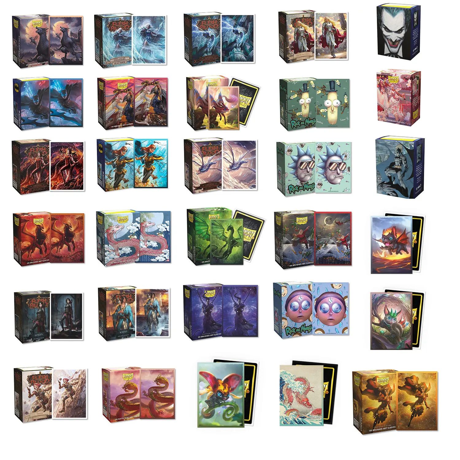 100 PCS/BOX Bryshed Art Matte Cards Sleeves Demark Dragon Shield Cards Cover MGT Cards Protector for PKM/Star Reals Board Games