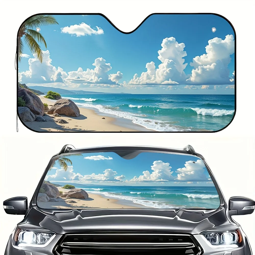 

[Sea Car Sun Visor] 1pc Sea Car Sun Visor Anti Fog Sun Protection For Humid Climates Fog Resistant Vehicle Accessory Universally