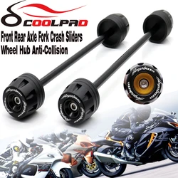 Motorcycle Front Rear Axle Sliders Fork Sliders Crash Protector Fit For Suzuki GSX1300R HAYABUSA 1999-2023 GSXR LOGO