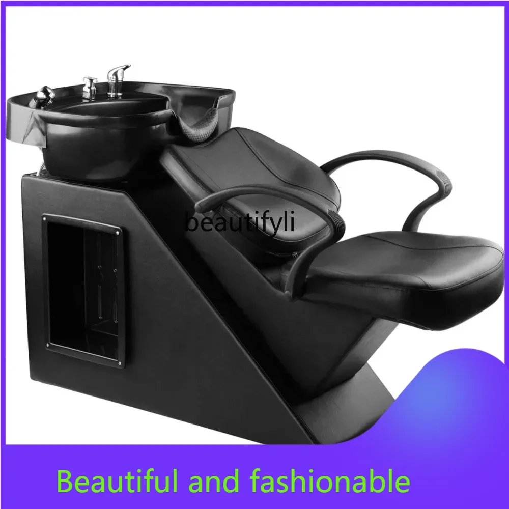 

zGBarber Chair Barber Shop Sitting Hair-Washing Chair Flush Shampoo Chair