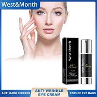West Month Anti Wrinkle Eye Cream Anti Dark Circles Reduce Eye Bags Fine Lines Long Lasting Moisture Lock Firming Under The Eyes