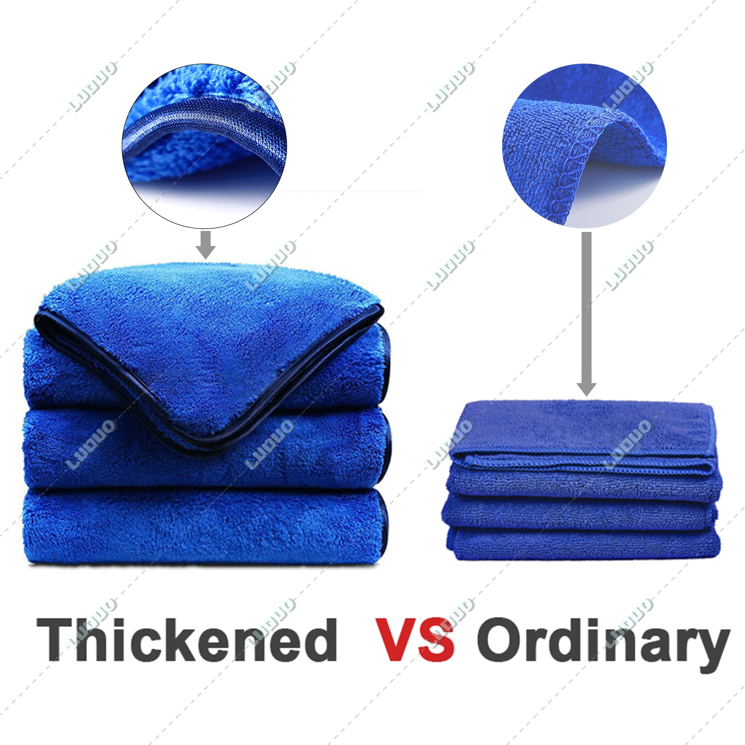 Microfiber Towel for Auto Detailing Ultra Absorbent Car Drying Polishing Buffing Cloth Interior Detailing Towel Premium Car Care