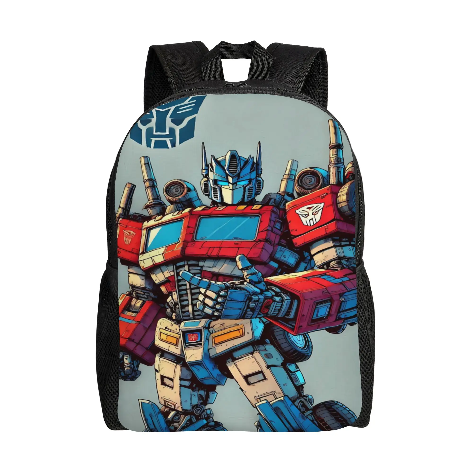 Transformered Cartoon Backpack 3D Printed Fashion Backpacks Female Camping Lightweight High School Bags Design Rucksack