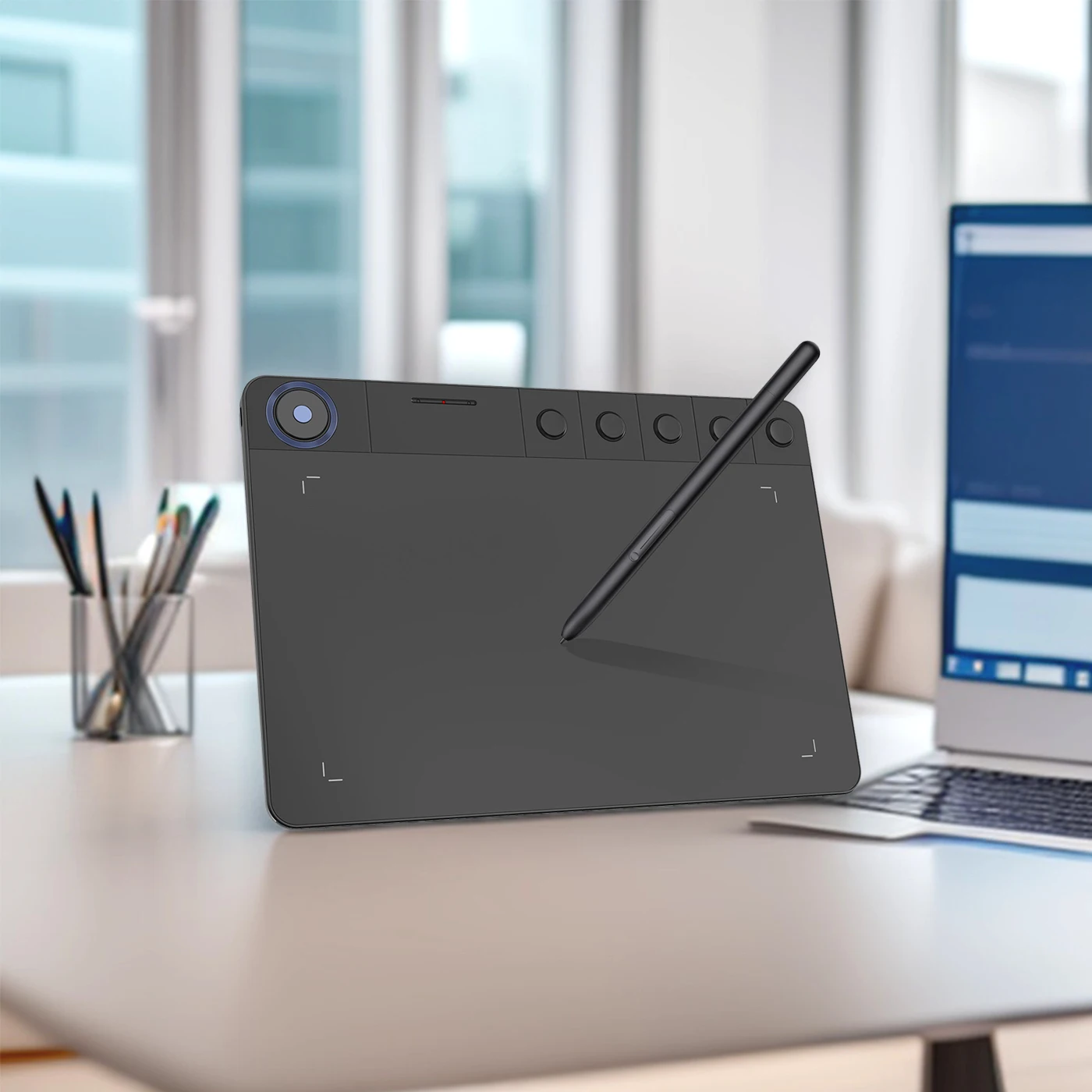 

HavaPen YZ960 Графический планшет для рисования, 10 дюймов, 5 горячих клавиш, доска для рисования, колесо прокрутки, совместимое с Windows Mac Android