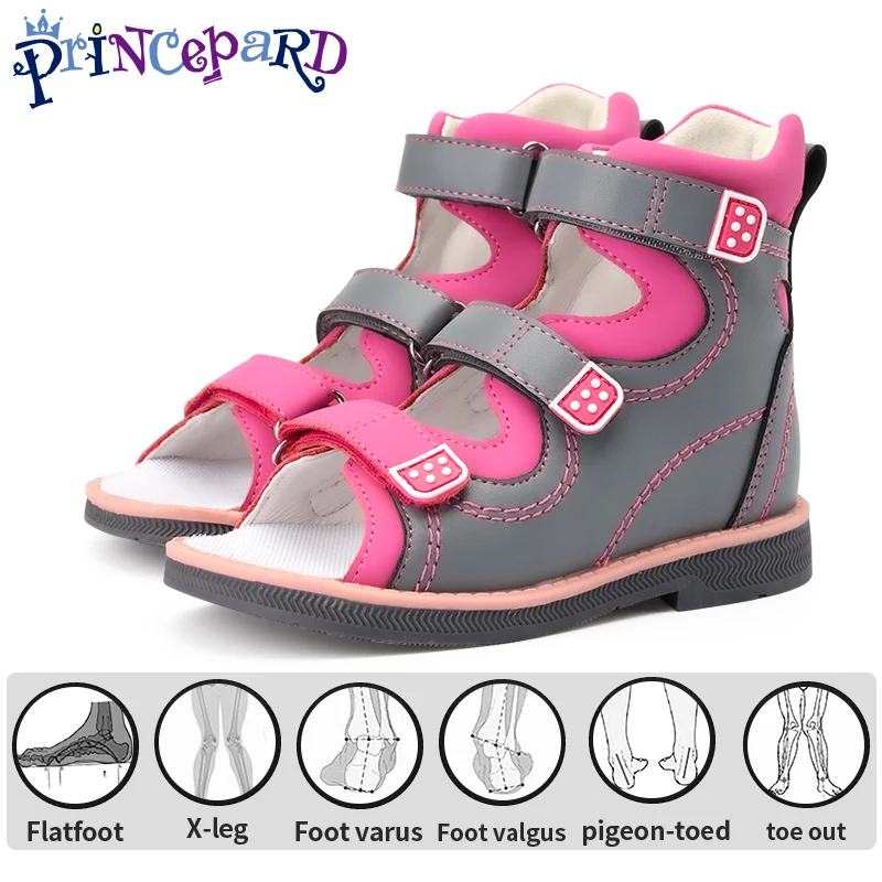 

Orthotic Sandal for Toddlers Boys Girls Princepard Corrective Ankle Brace Closed-Toe Shoes with Thomas Sole Size EU 26-31