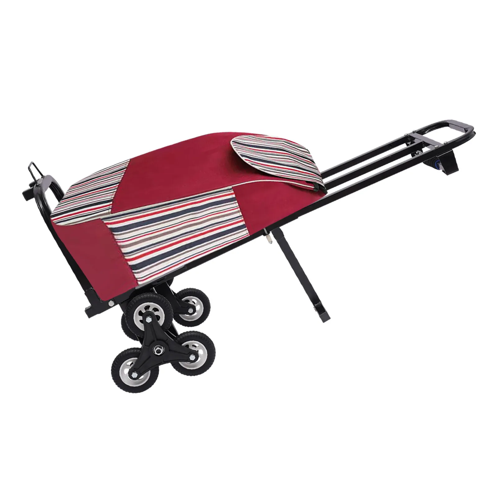 耐荷重460ポンドの折りたたみ式6輪階段昇降用手押し台車