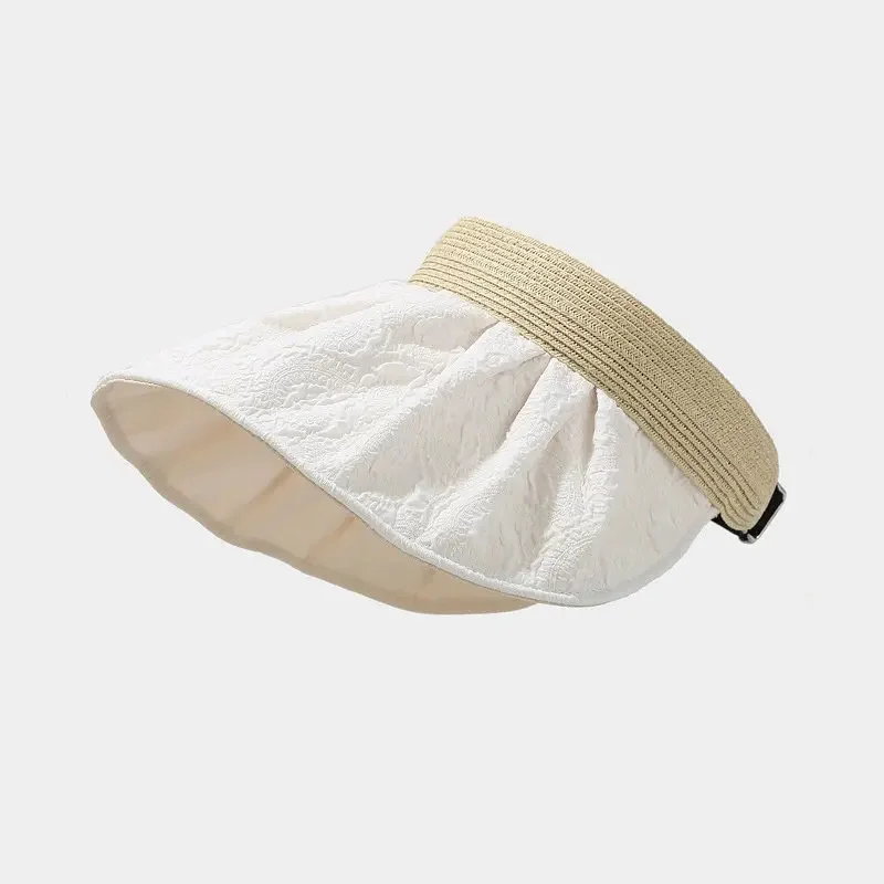 Summer Cotton Solid Visors Baseball Cap Adjustable Sun Protection Cap For Girl and Women 09