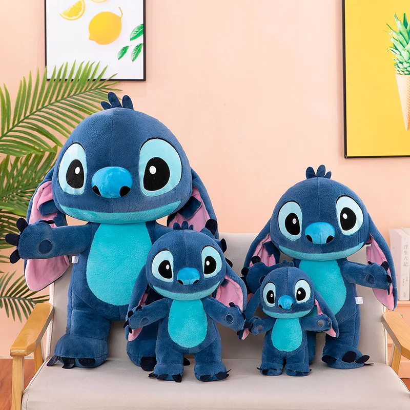 30/60cm Lilo e Ponto Disney Brinquedos De Pelúcia Postura Em Pé Kawaii Pixar Anime Bonecas De Pelúcia Stich Presente Recheado Macio para Crianças