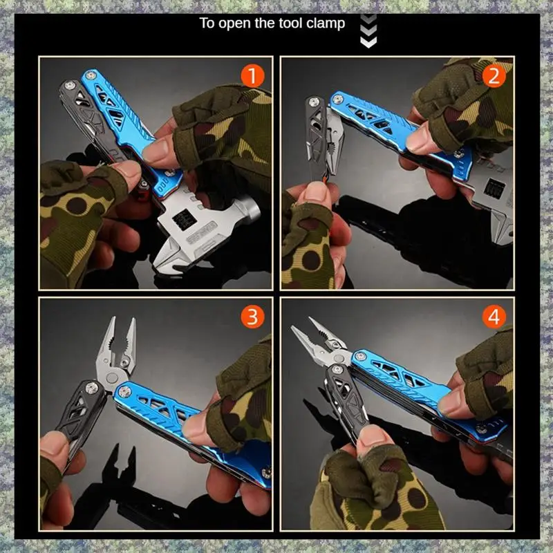 WON متعددة الوظائف مطرقة مستديرة الرأس للطي مسمار المطرقة كماشة مركبة الطوارئ شنت مجتمعة أداة متكاملة المطرقة