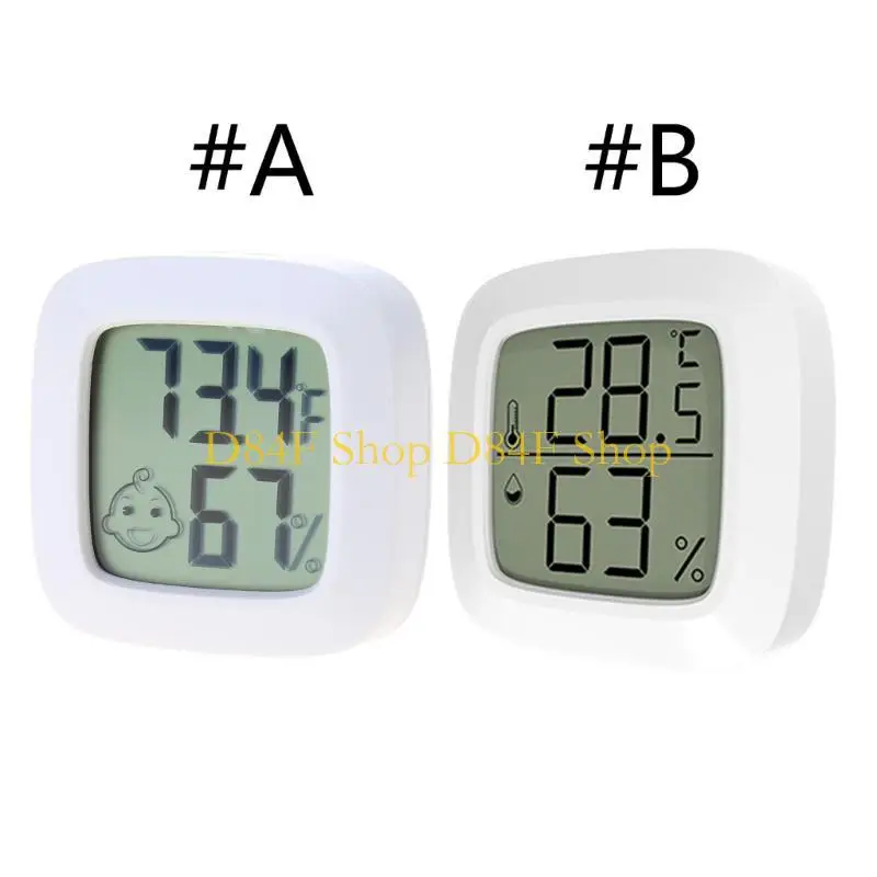 Máy dò độ ẩm điện tử D84F Máy dò độ ẩm điện tử cảm biến Mini Kỹ thuật số hấp phụ Tính hấp phụ Tăng nhiệt kế động