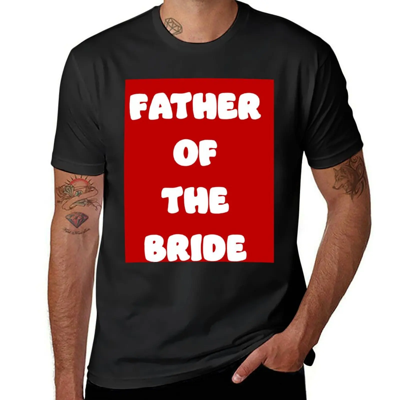 

Father of the Bride T-Shirt sports fans summer clothes mens graphic t-shirts