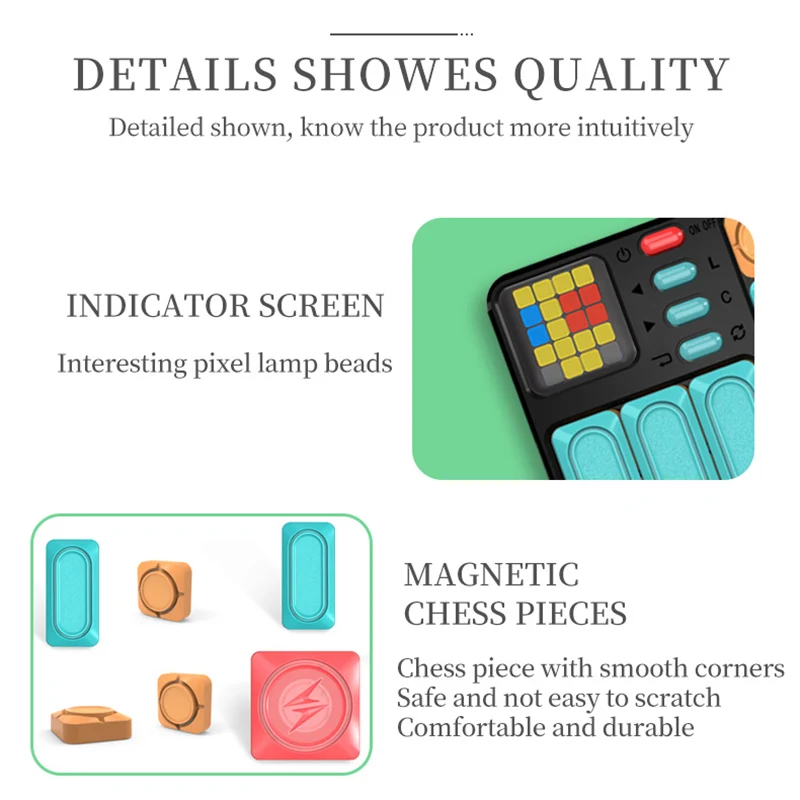 Neues Super Slide Huarong Road Smart Sensor Game 500+ Leveled Challenge Learning Puzzle Interaktives Spielzeug Intelligenter Abstandssensor