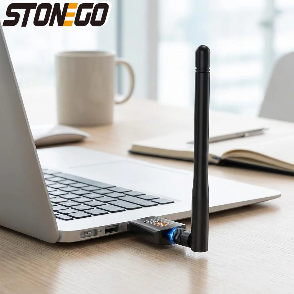 

Dual Band WiFi Adapter 2.4G/5GHz PC Mac Linux Windows 11/10/XP Wireless Dongle with Antenna AC600