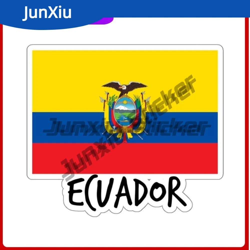 

Ecuador Flag Sticker South America Travel Adventure Vinyl Stickers Suv Camper Windshield Bumper Truck Laptop Decal Accessories