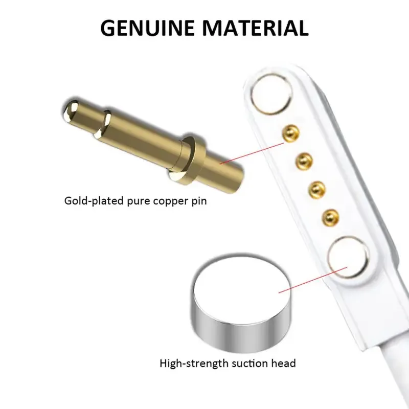 

4pin 7.62 Pitch Smart Watch Charging Cable Kid Watch USB Fast Charger Data Cable Adapter Accessories