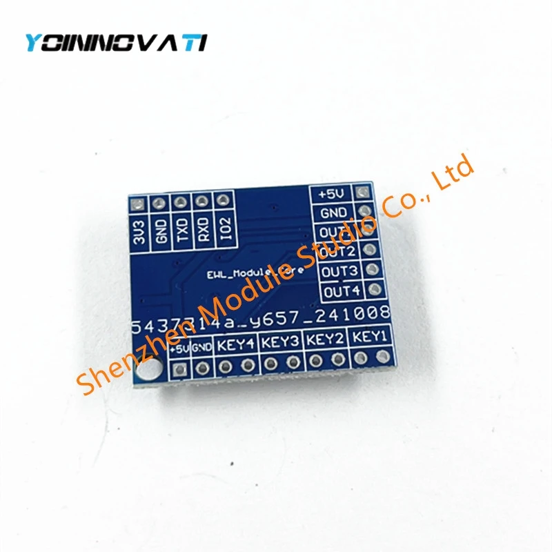 DC 5V DIY Electronics Kit 4 CH WIFI APP Transceiver Module Soldering Project Practice IoT Remote Controller 4 Bit Switch Board