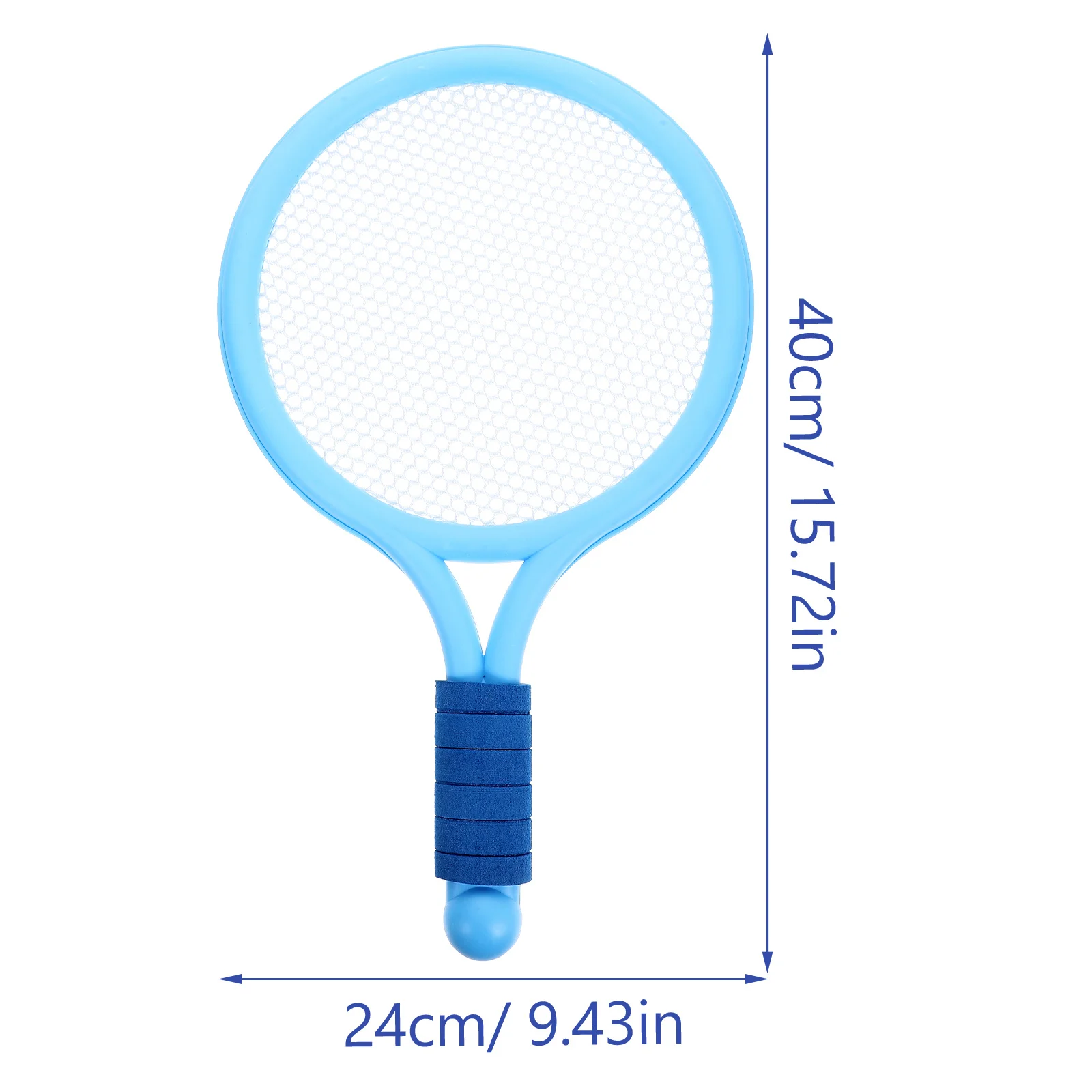 قطعتان من مضرب التنس للأطفال، نشاط رياضي خارجي، متين وعملي، علاقات الوالدين والطفل، معدات اللياقة البدنية باللون الأزرق