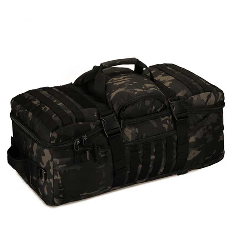 60L Multifunctional Tactical Backpack Nylon Waterproof Duffel Bag Handbag Crossbody Bag For Outdoor Hiking Travel Gym Sports