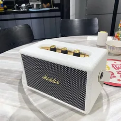 30W Portable Vintage Wooden PU Outdoor Home Music Altavoz Big Power Wireless Bluetooth Speakers USB Card Reader AUX Caixa De Som