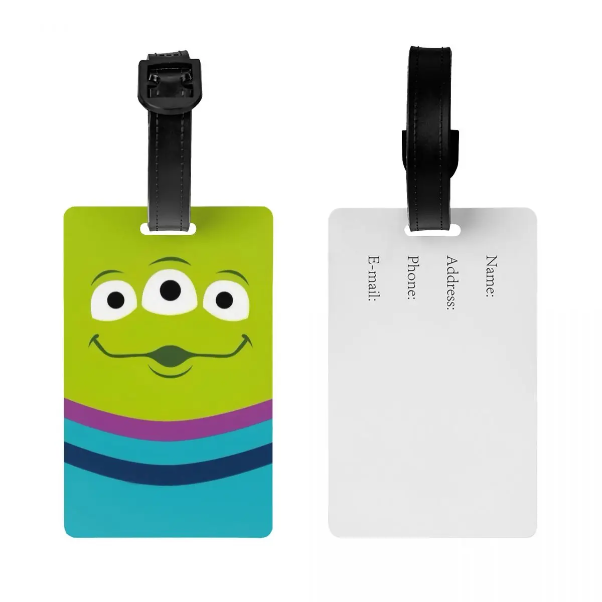 Custom Toy Story Aliens Meme Luggage Tag for Travel Suitcase Privacy Cover Name ID Card