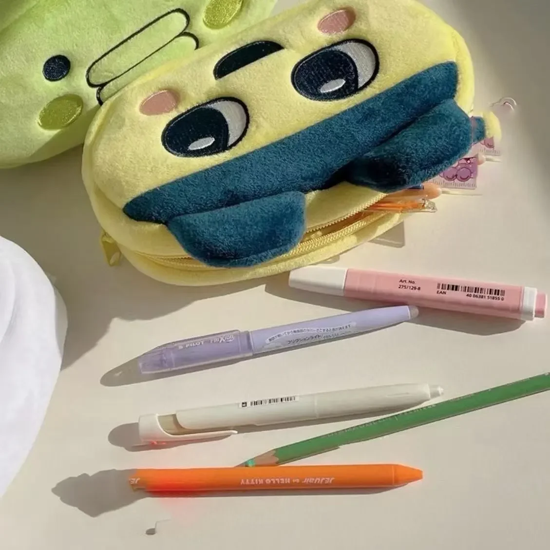Kawaii Tamagotchi Pencil Case Study Stationery Student Storage Bag Large Capacity Makeup Bag Portable Bag Interesting and Cute