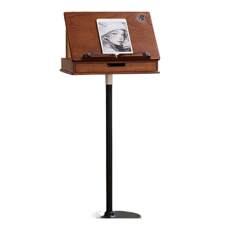 

Floor-to-ceiling wooden easel,multi-functional solid wood drawing board,liftable outdoor sketching sketch board for art students