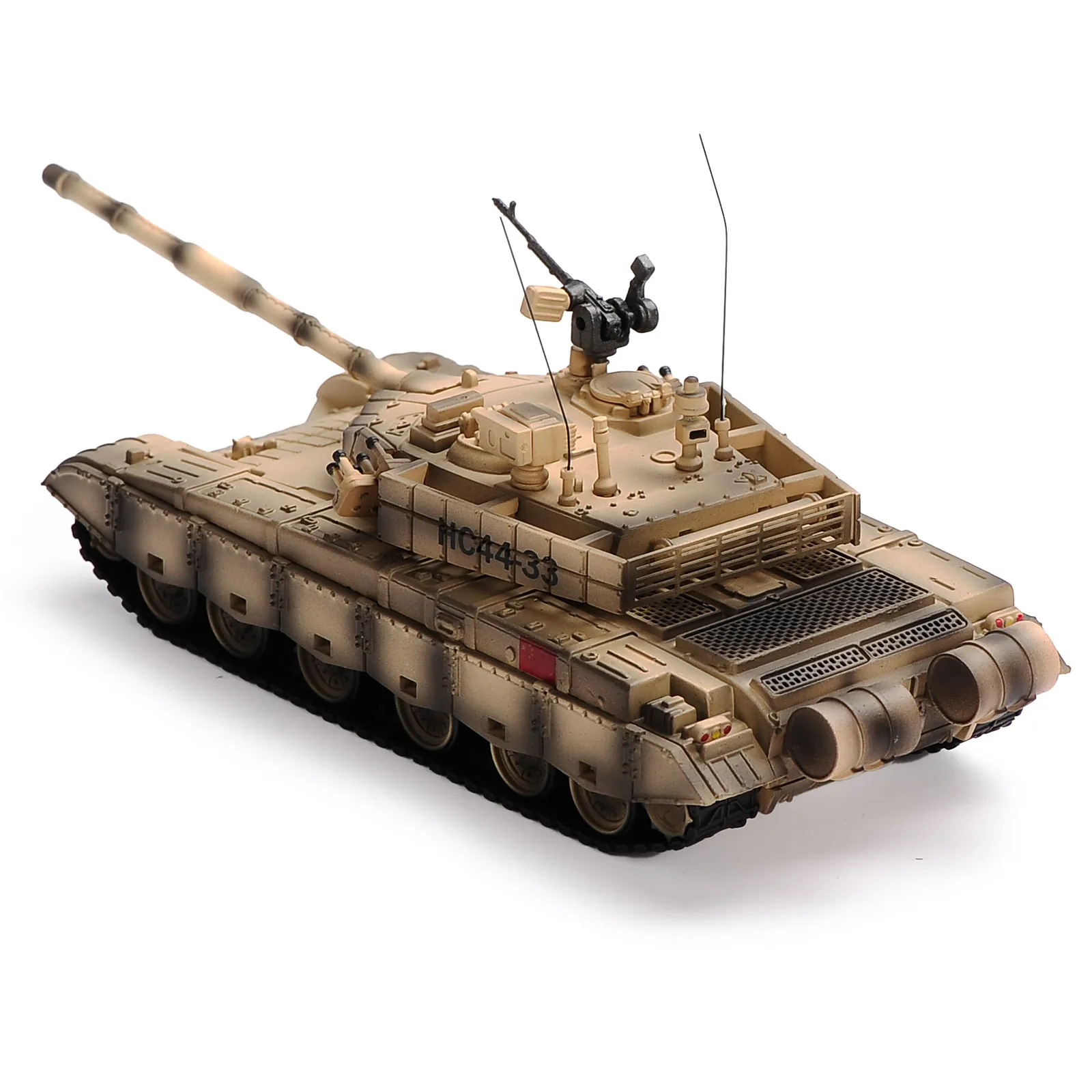 Die-cast Alloy 1:72 Chinese Army ZTZ-99 Main Battle Tank Military Model Diecast ABS Desert Camo