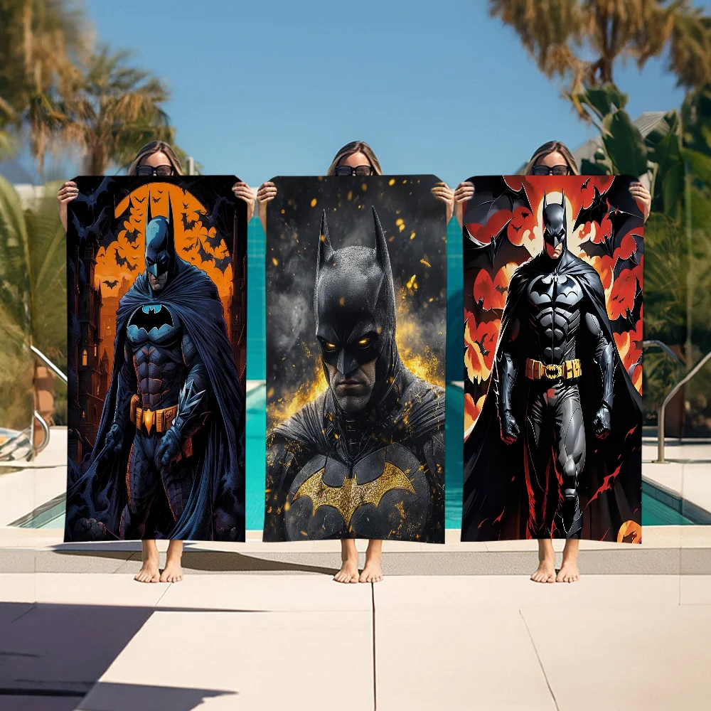 Classic Character B-Batman Big Microfiber Beach Towels Quick Dry Towel Sand Beach Towels Pool Towel For Travel Swim Pool Yoga