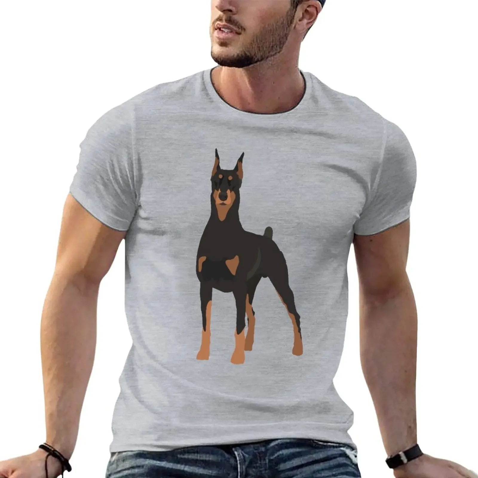 Doberman T-Shirt plain new edition customs design your own mens graphic t-shirts pack