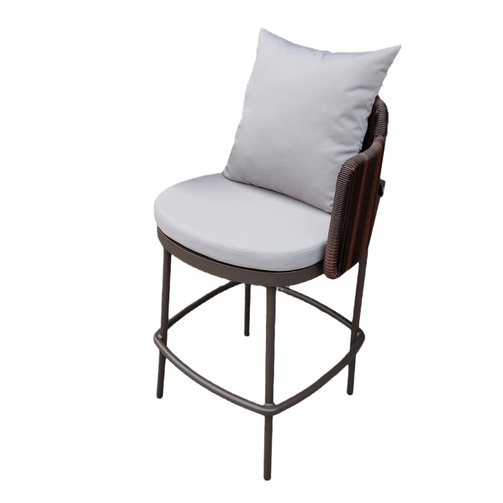 Customizable Nordic Outdoor Bar Chair