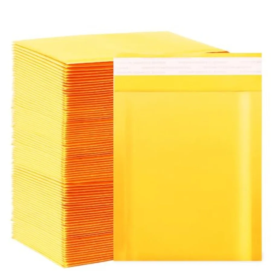

Kraft bubble mailers 6x9 Inch 200 PackSelf-Sealing Paper Envelopes for Packaging Strong Adhesion Envelope Mailers Small Waterpr