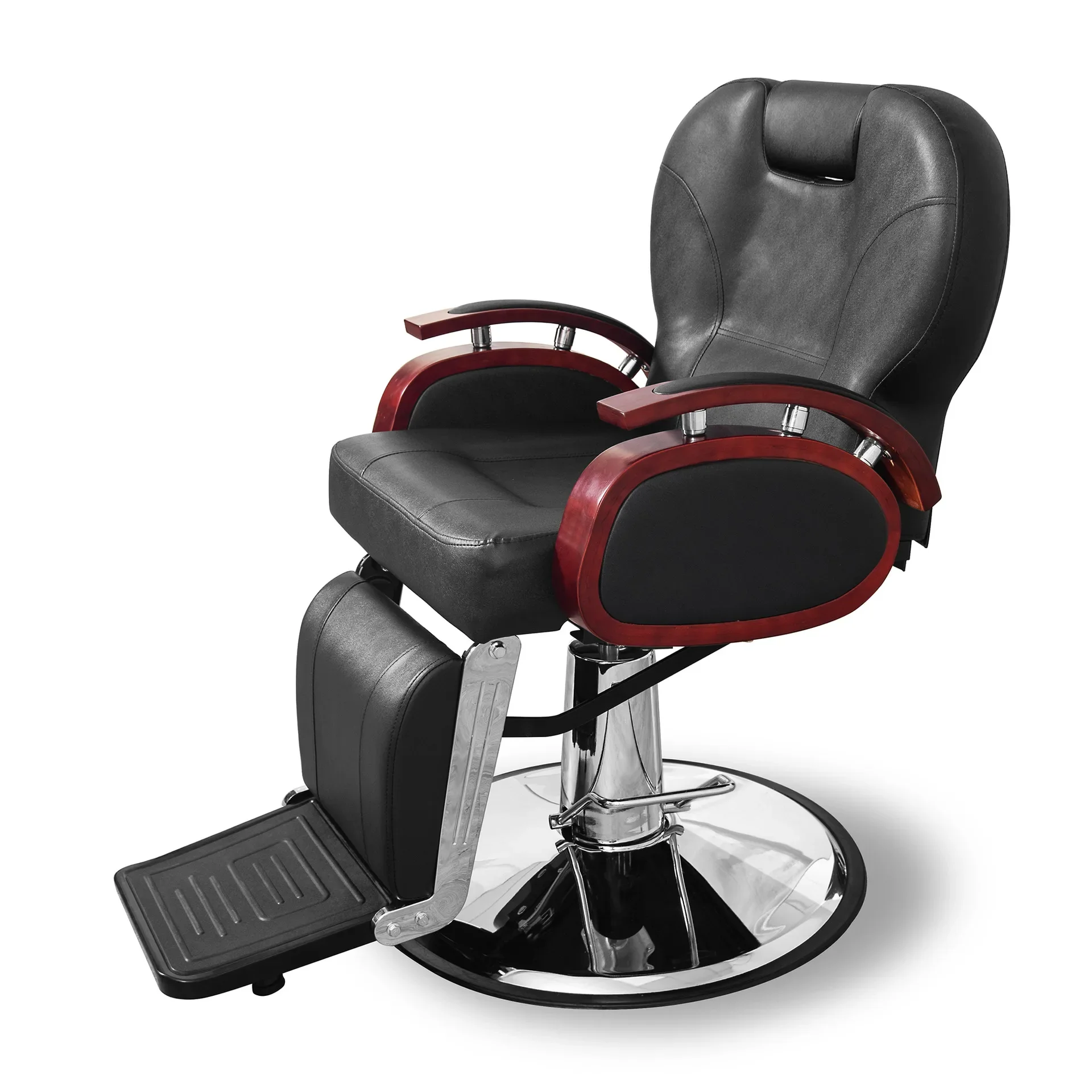 #Salon Hydraulic 360° Swivel Reclining Barber Chair