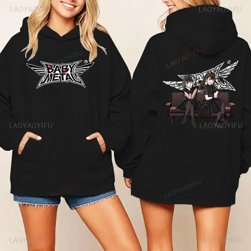 2024 New Japanese Babymetal Band Hoodies Summer Fashion Creativity Sweatshirt J-Pop Adults Funny Tops Unisex comfort Pullovers