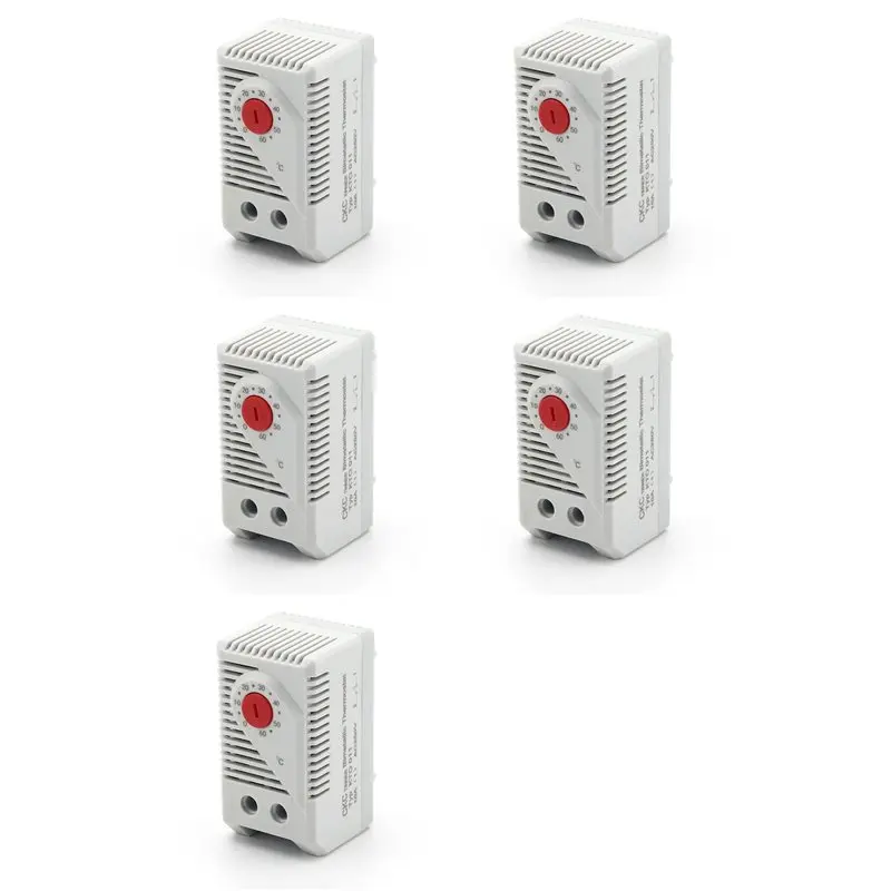 5X SINOTIMER KTO011 Мини-термостат для шкафа, компактный механический регулятор температуры