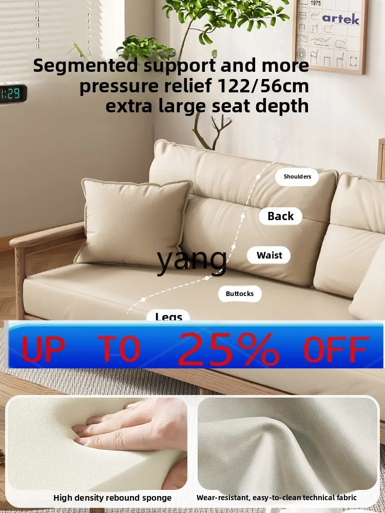 

Ltt solid wood sofa bed telescopic sofa Nordic multi-functional tatami foldable Arhat bed