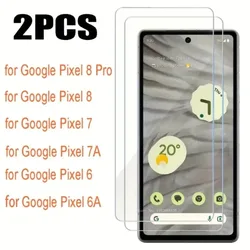 2Pcs Screen Protectors 9H 2.5D Tempered glass Film For Google Pixel 8 8 Pro 7 7A 6 6A 5 5A 4 4A 3 3A 3XL 2 2XL Glass