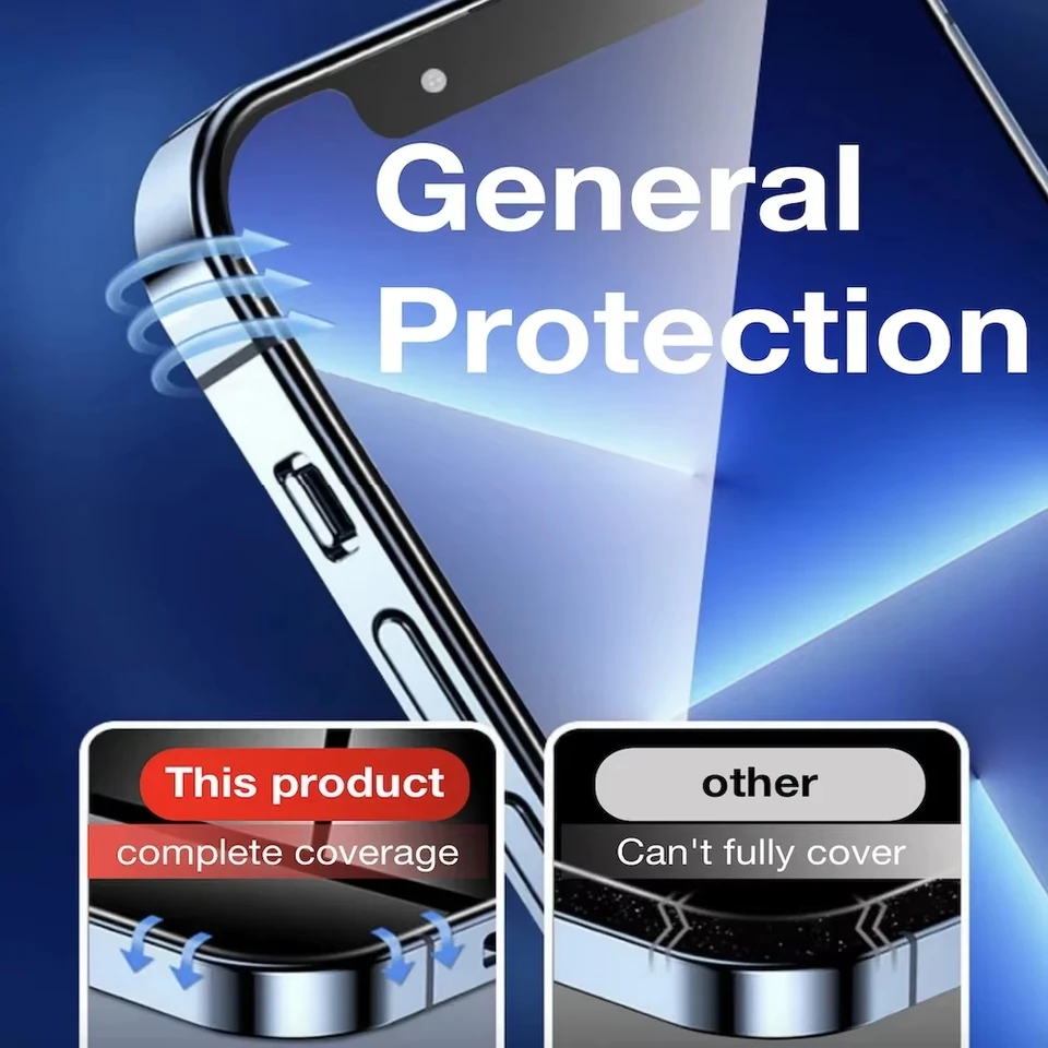 1-4 Piezas Protector de Pantalla HD para iPhone 17 Pro Max 18 16 15 11 12 13 14 16e Air 12 Mini XR XS Max Vidrio Templado 9H a Prueba de Golpes 4
