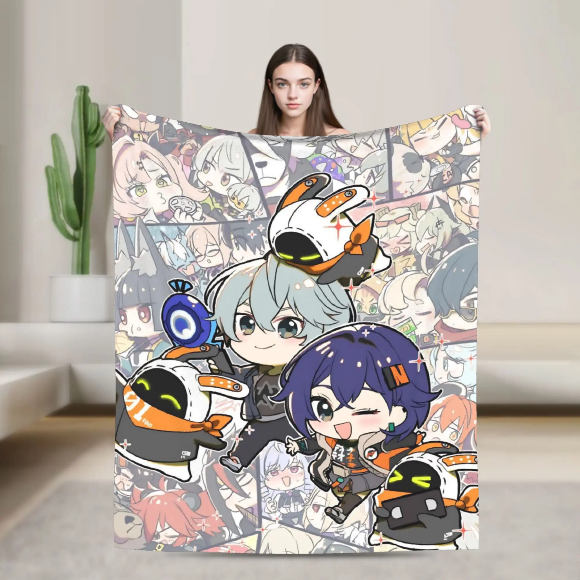 Zenless Zone Zero Merch Blanket Warm Cozy Fluffy  Throw Blankets for Couch 50x60 Inches Multi-size Throws And Blankets