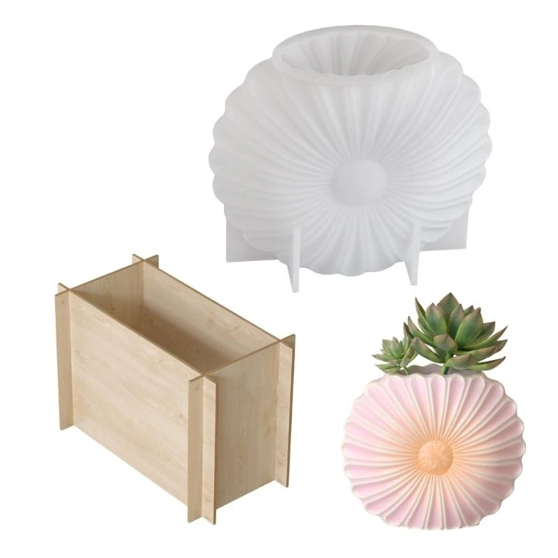 

N1HE High Quality Silicone Flower Pots Mold For Crafting Distinctive Vases