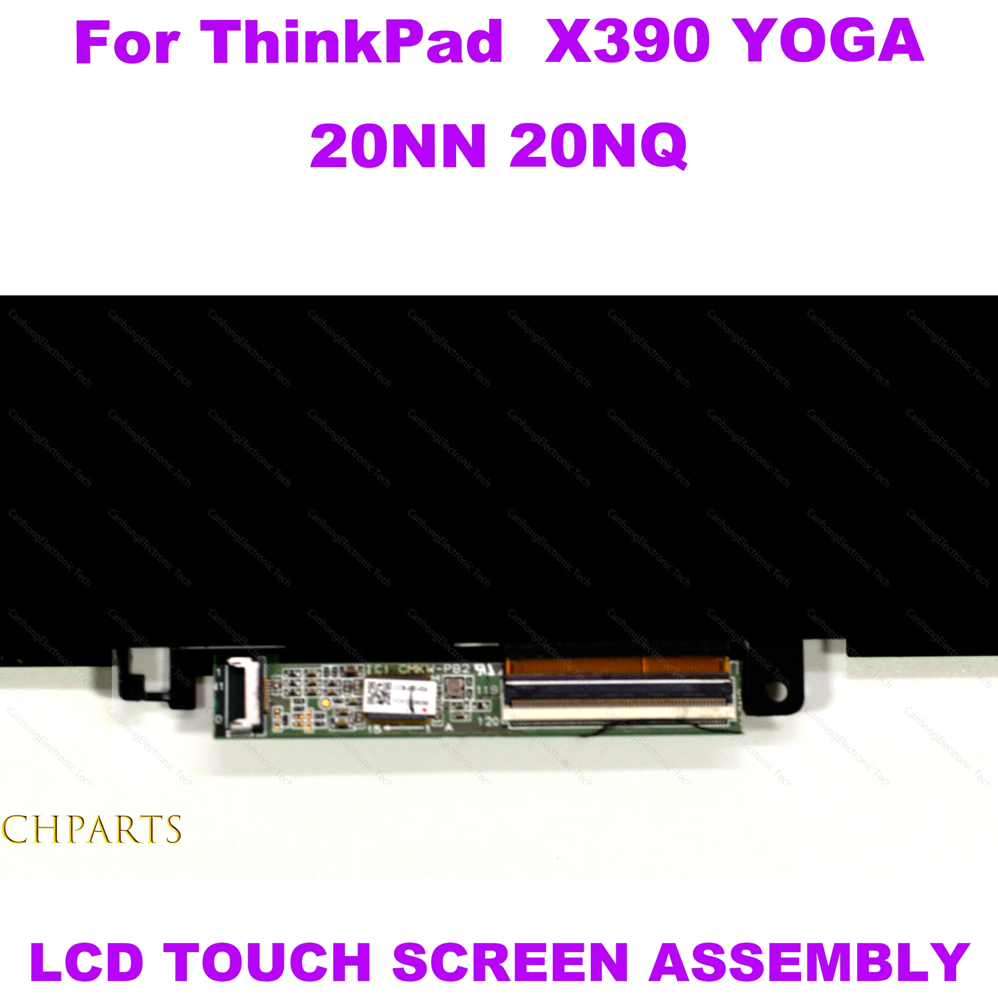 Imagem -05 - para Lenovo Thinkpad X390 Yoga 20nn 20nq Portátil Fhd Display Lcd de Vidro da Tela Toque Digitador Assembléia
