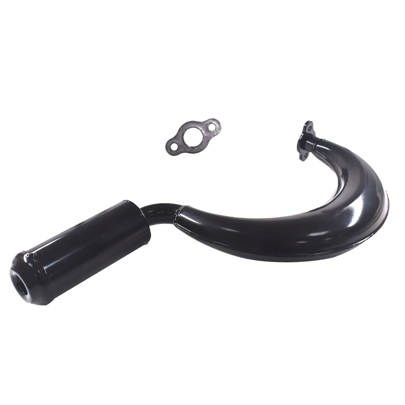 40mm Banana Silencer Muffler Exhaust Pipe Fit for 49cc 80cc 100cc 2-Stroke Engine Motor Motorized Bicycle Bike Replacement Parts