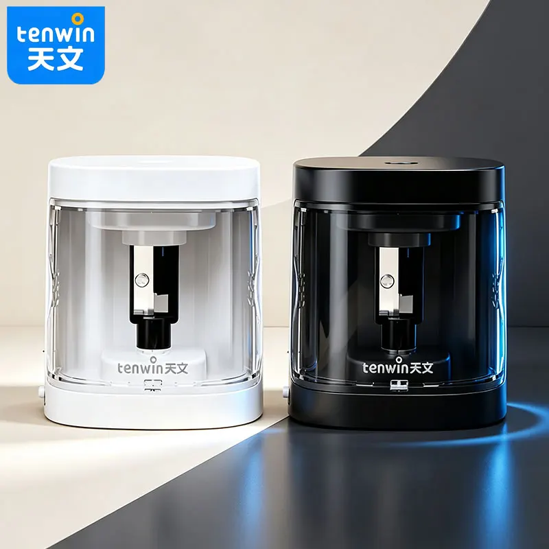 Tenwin General-purpose learning stationery - Electric pencil sharpener - Compatible with various pencil sizes
