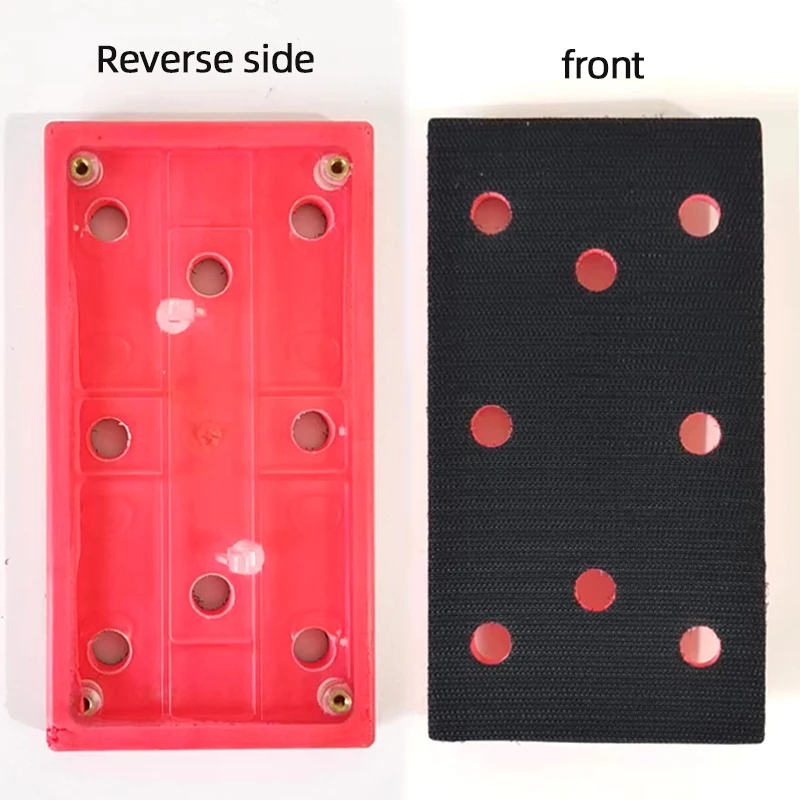 Rectangular Tray Car Sanding Machine Grinding Base Sticky Disk 93×175mm Dry Grinder Pad
