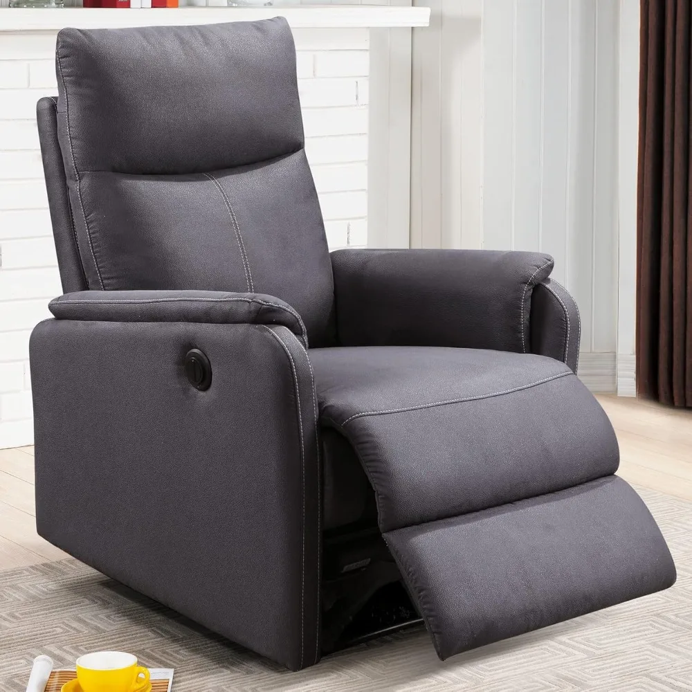 Electric Power Recliner Chair USB Port,Fabric Ergonomic Lounge Single Sofa Seat Chair,Function  35.4