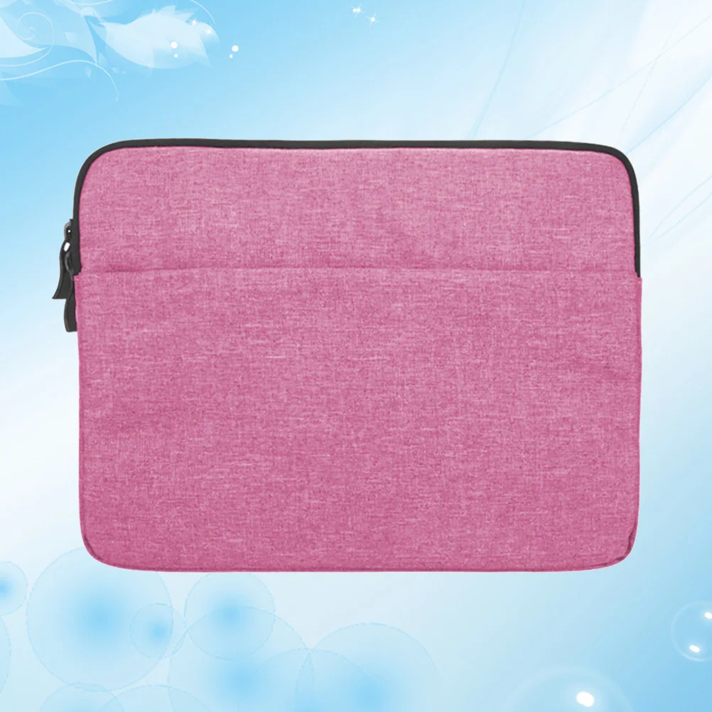 

15.6Inch Laptop Sleeve Bag Portable Shockproof Protective Case For Notebook Dustproof Anti-Scratch Business Travel Rosy Color