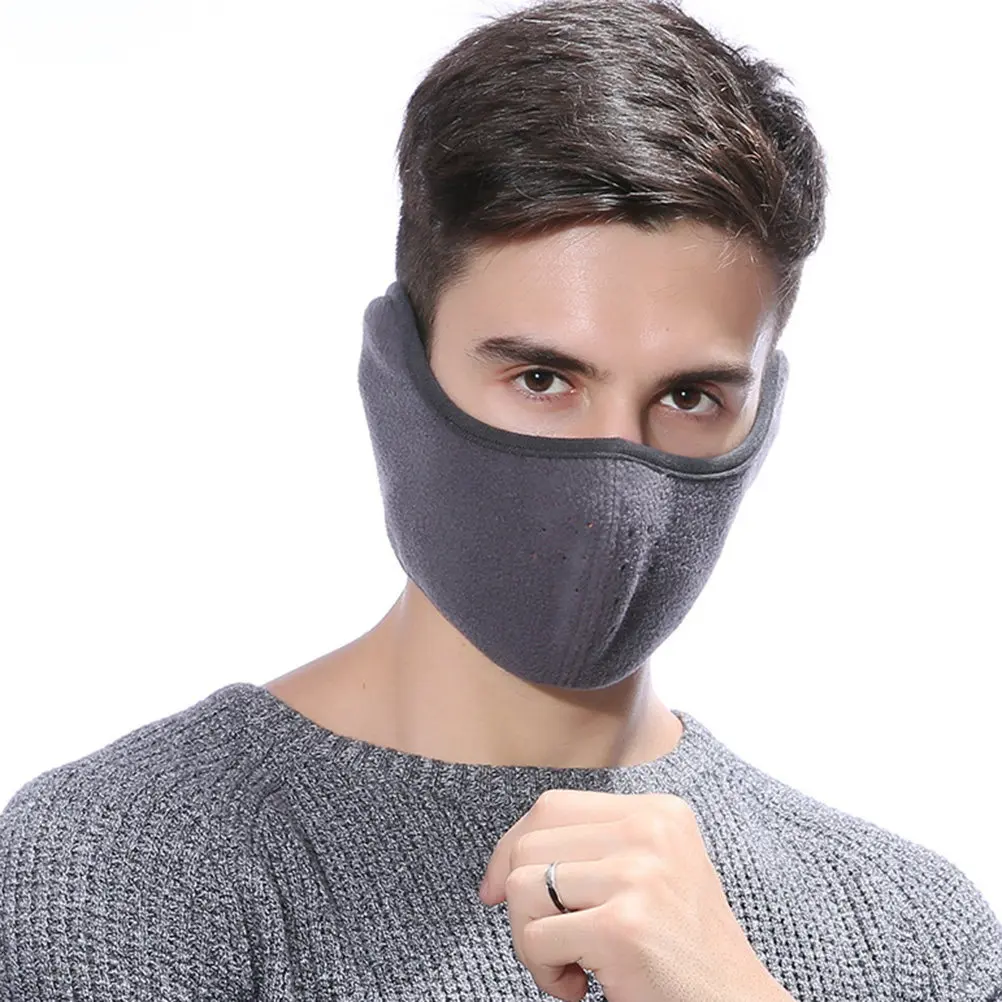 

Warm Dust Mask Guaze Winter Face Protective Warmer Fleece Men Women Windproof Anti Dust Cotton Soft Breathing Easy