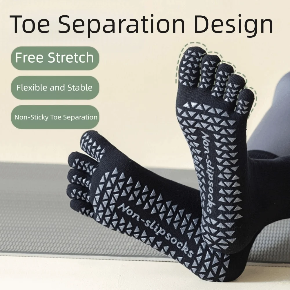

With Separate Fingers Five Finger Socks Short Tube Anti Friction Low Cut Ankle Sports Socks Thin Breathable Cotton Toe Socks